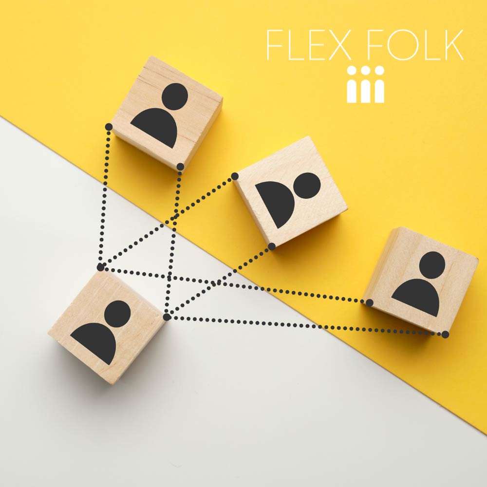 FlexFolk träklossar med gubbar på